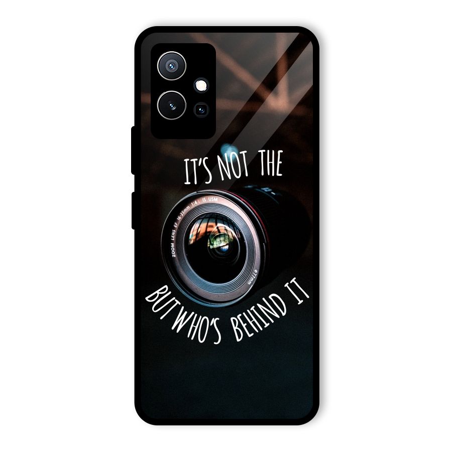 Camera Quote Glass Back Case for Vivo iQOO Z6