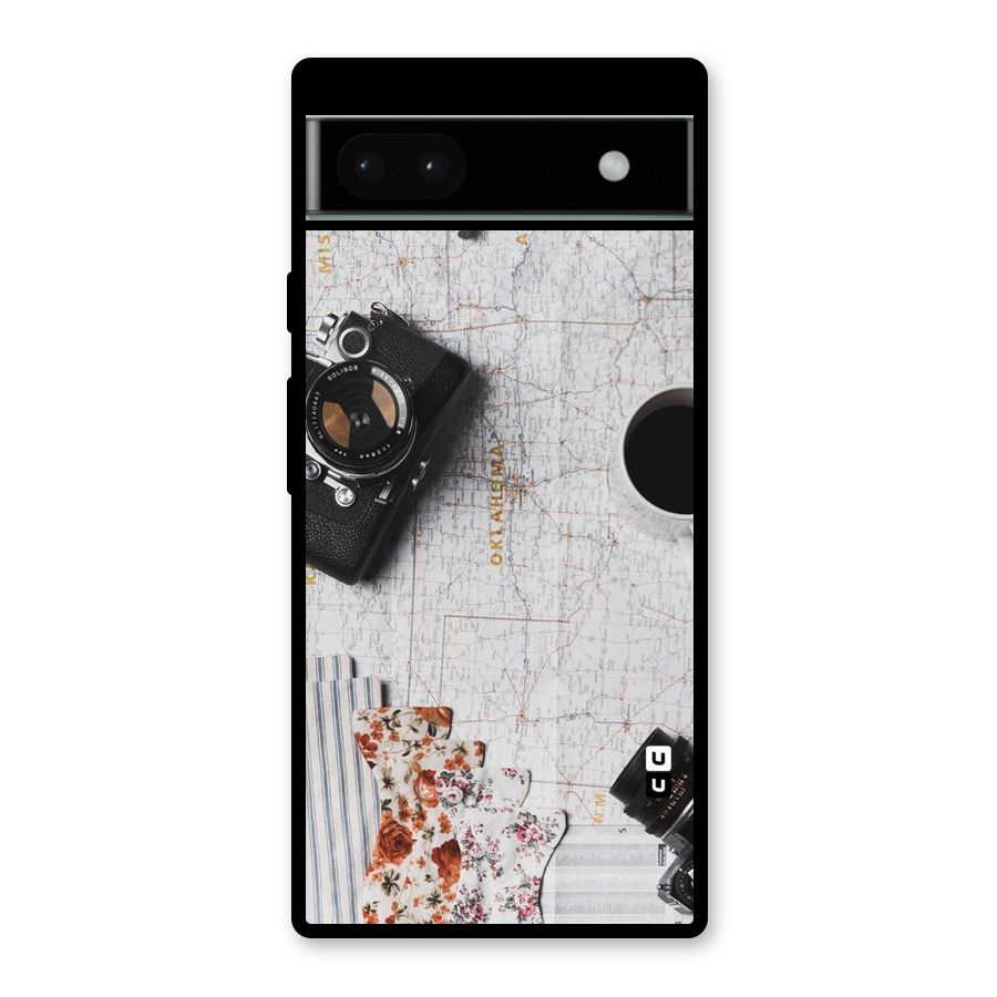 Camera Smoky Pipe Glass Back Case for Google Pixel 6a