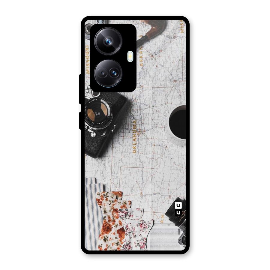 Camera Smoky Pipe Glass Back Case for Realme 10 Pro Plus