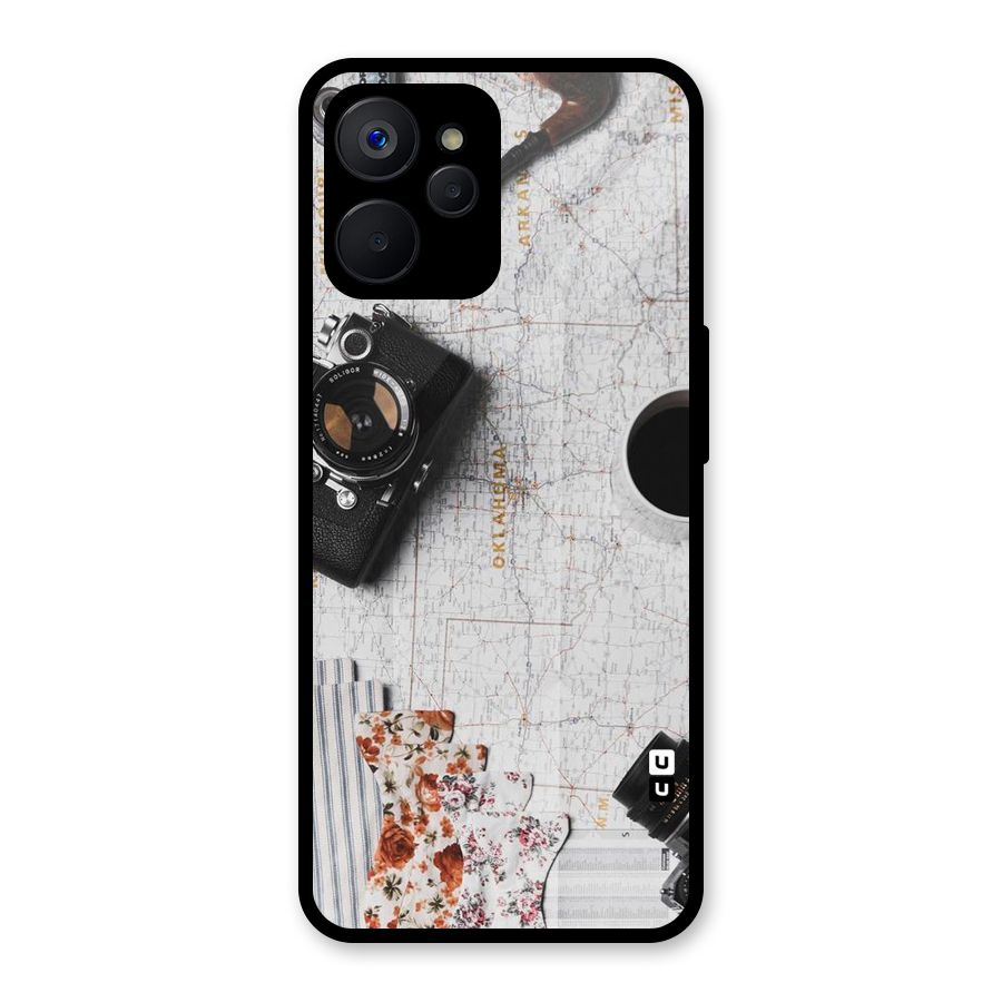 Camera Smoky Pipe Glass Back Case for Realme 9i 5G