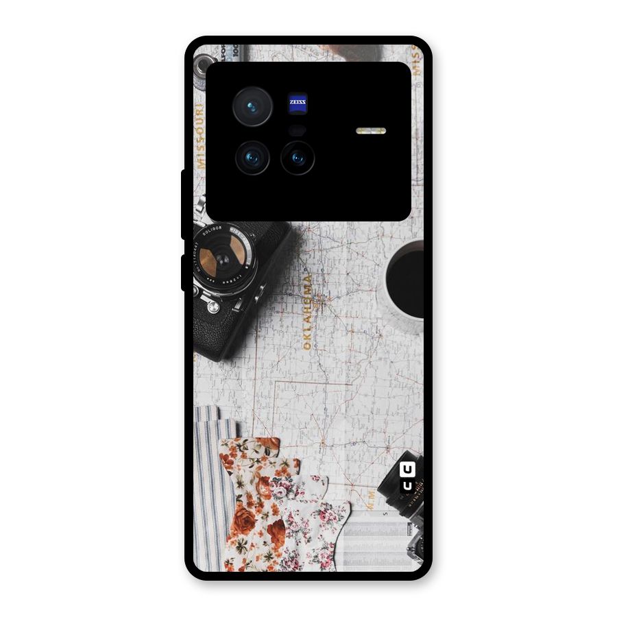 Camera Smoky Pipe Glass Back Case for Vivo X80