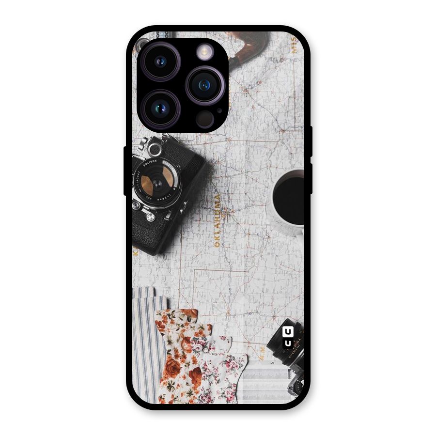 Camera Smoky Pipe Glass Back Case for iPhone 14 Pro Max