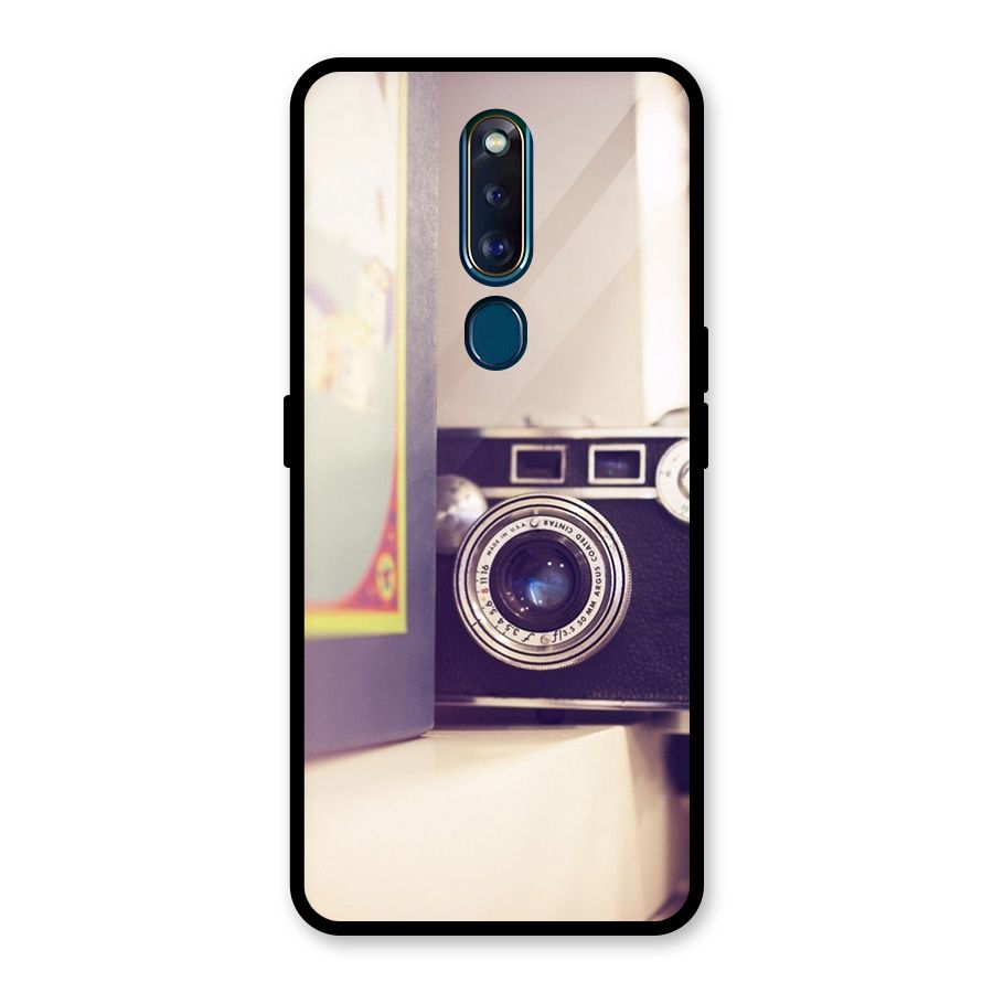 Camera Vintage Pastel Glass Back Case for Oppo F11 Pro