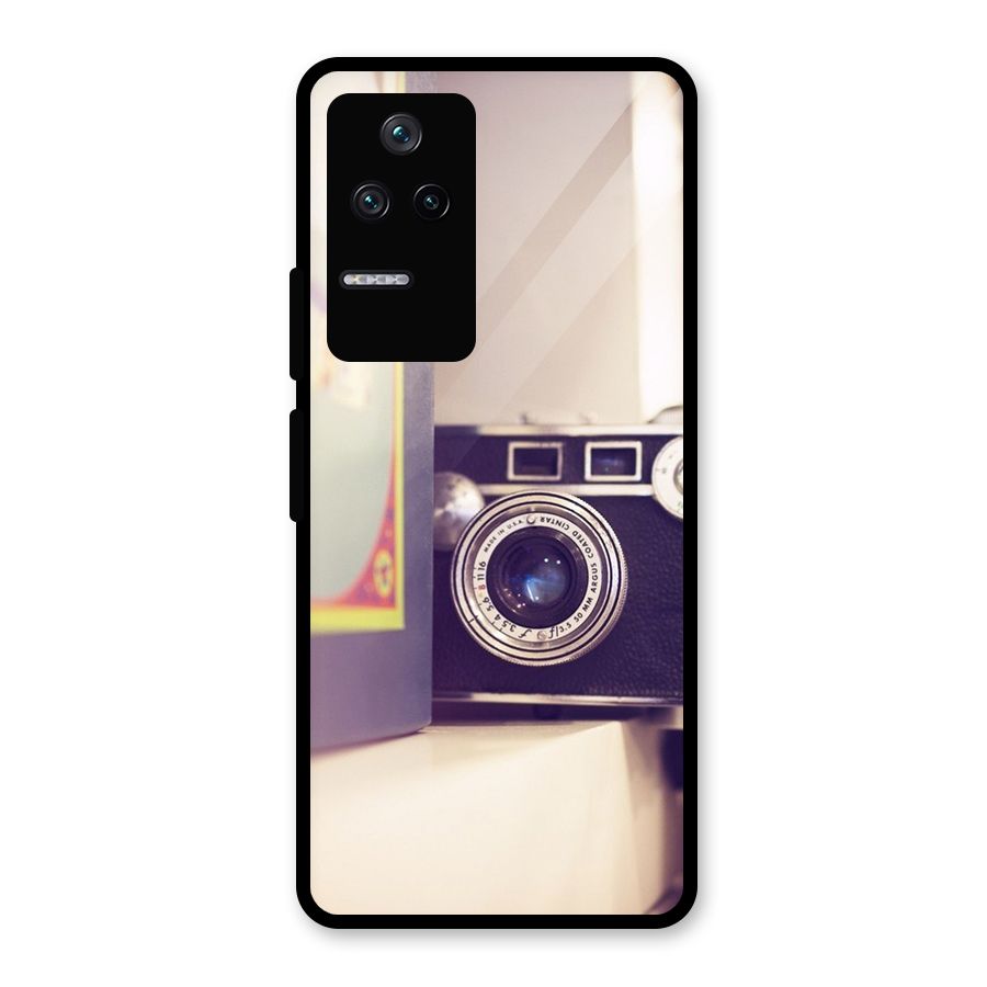 Camera Vintage Pastel Glass Back Case for Poco F4 5G