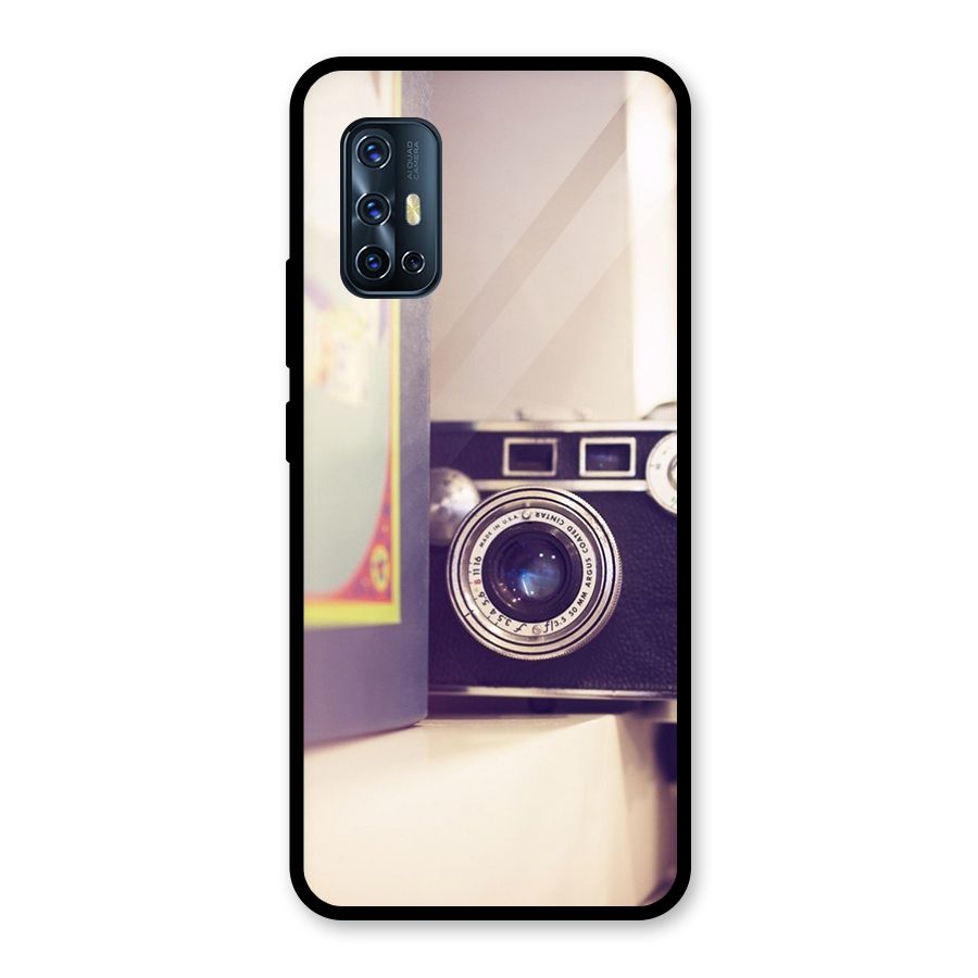 Camera Vintage Pastel Glass Back Case for Vivo V17