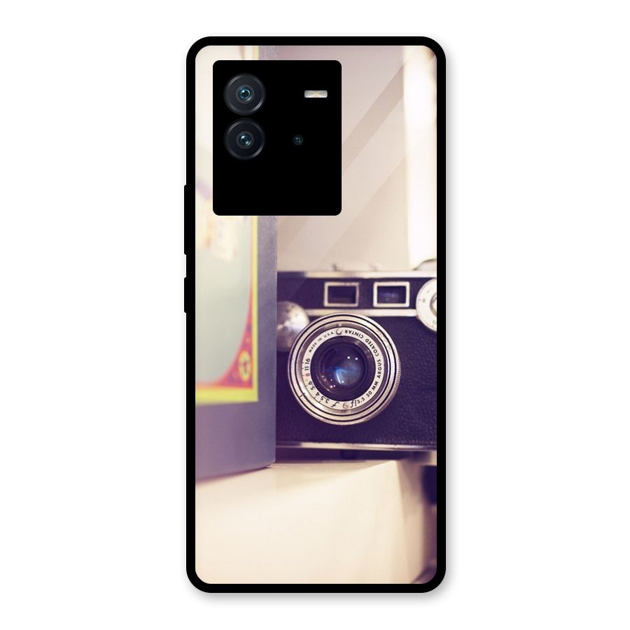 Camera Vintage Pastel Glass Back Case for Vivo iQOO Neo 6 5G