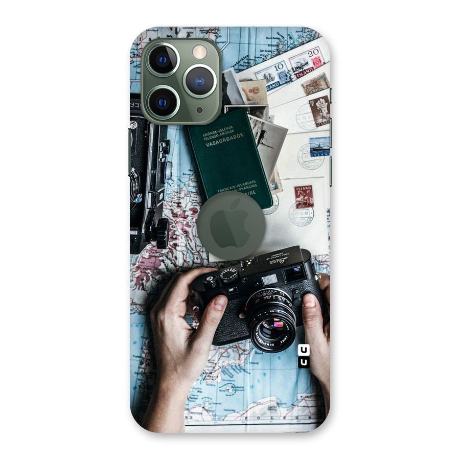 Camera and Postcards Back Case for iPhone 11 Pro Logo  Cut