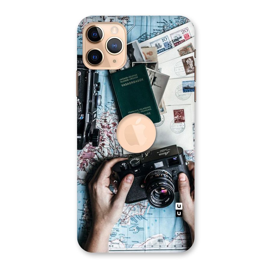 Camera and Postcards Back Case for iPhone 11 Pro Max Logo Cut