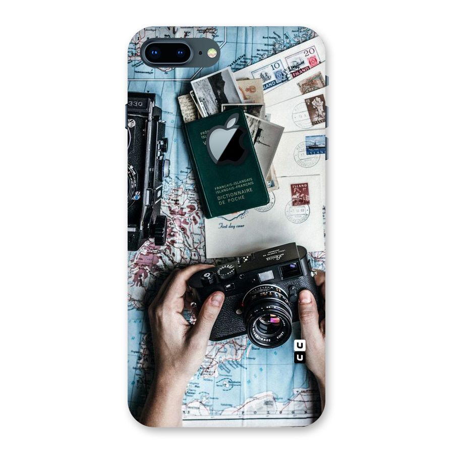 Camera and Postcards Back Case for iPhone 7 Plus Apple Cut