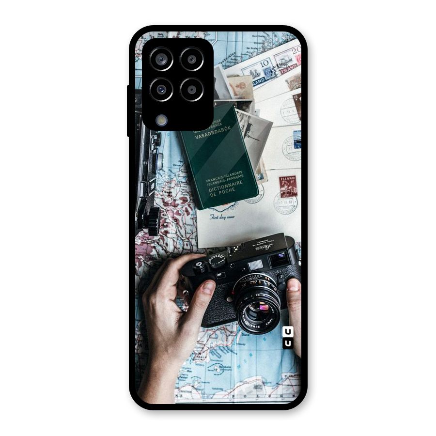 Camera and Postcards Glass Back Case for Galaxy M33