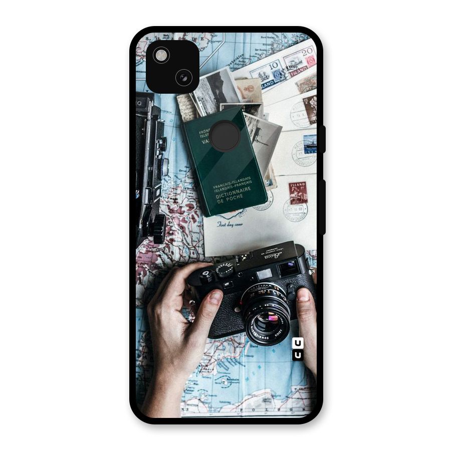 Camera and Postcards Glass Back Case for Google Pixel 4a