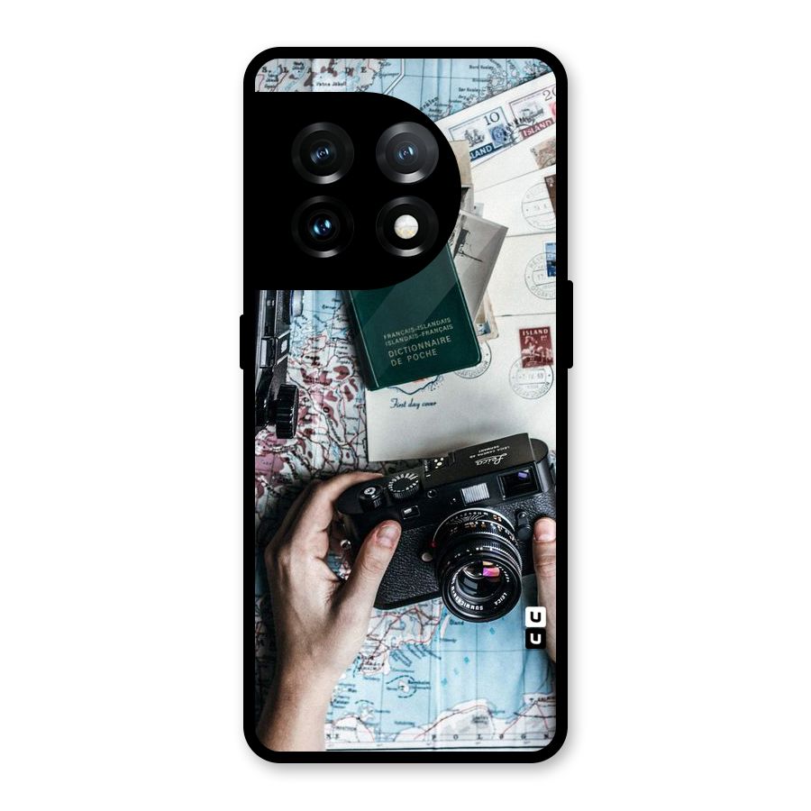 Camera and Postcards Glass Back Case for OnePlus 11