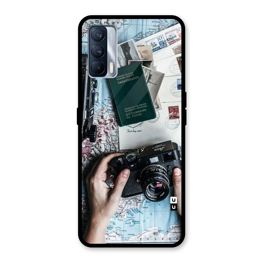 Camera and Postcards Glass Back Case for Realme X7