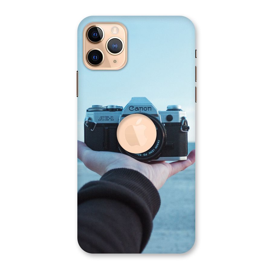 Camera in Hand Back Case for iPhone 11 Pro Max Logo Cut