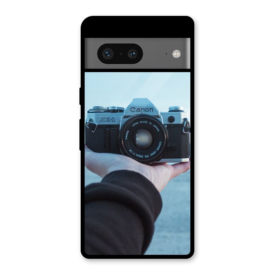 Camera in Hand Glass Back Case for Google Pixel 7