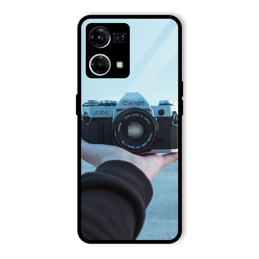 Camera in Hand Glass Back Case for Oppo F21 Pro 4G