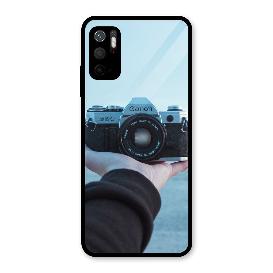 Camera in Hand Glass Back Case for Poco M3 Pro 5G