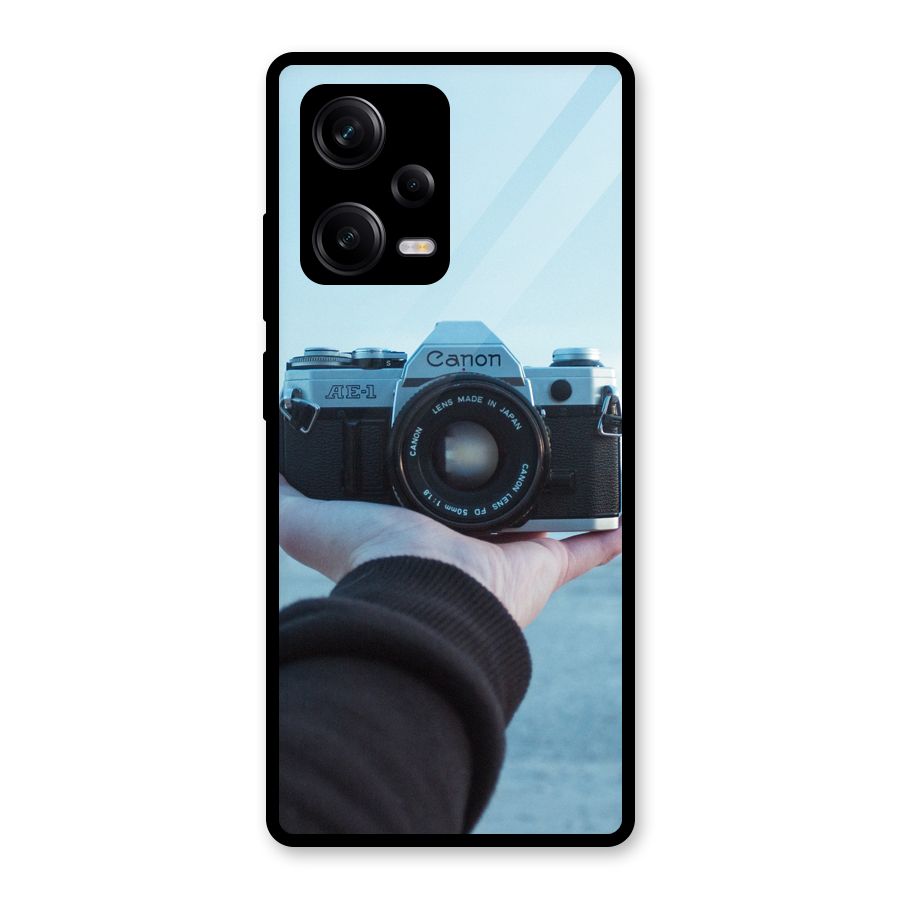 Camera in Hand Glass Back Case for Redmi Note 12 Pro