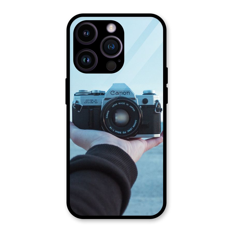 Camera in Hand Glass Back Case for iPhone 14 Pro