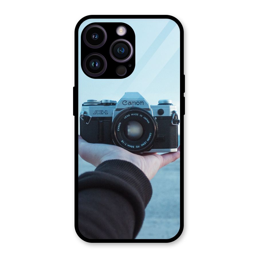 Camera in Hand Glass Back Case for iPhone 14 Pro Max