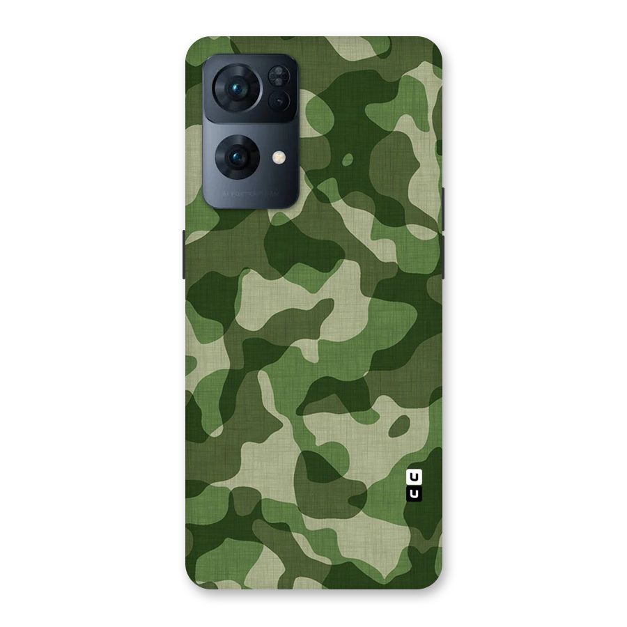 Camouflage Pattern Art Back Case for Oppo Reno7 Pro 5G