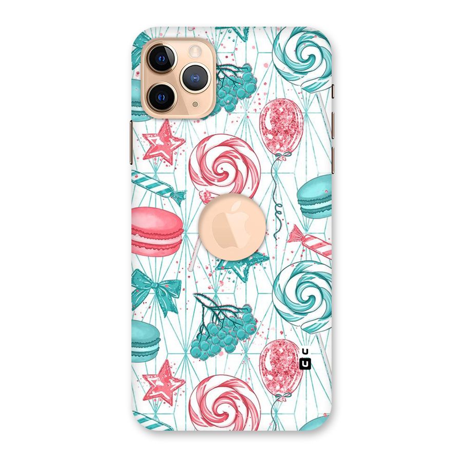 Candies And Macroons Back Case for iPhone 11 Pro Max Logo Cut
