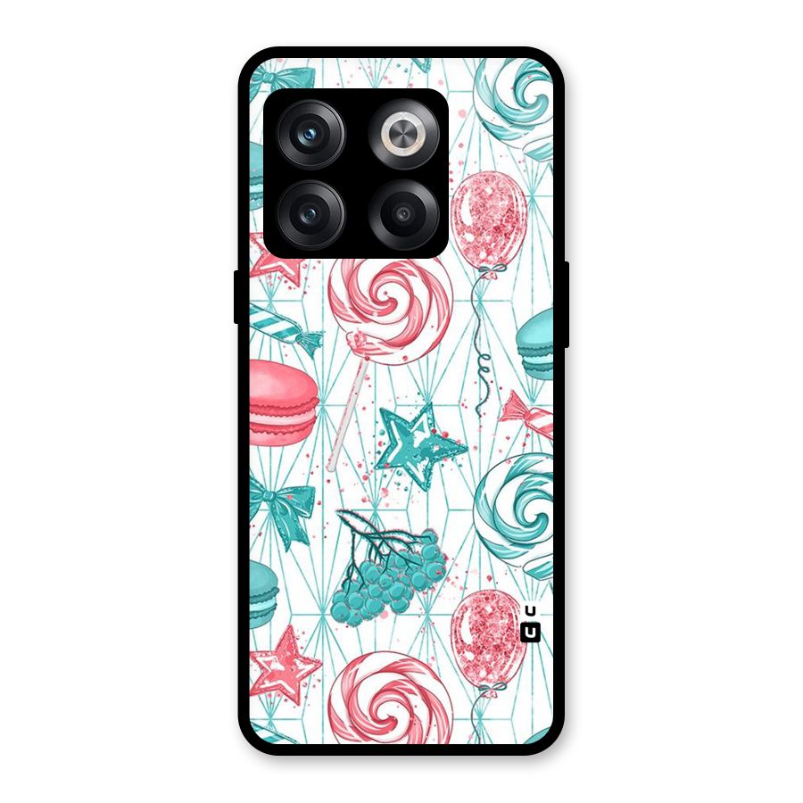 Candies And Macroons Glass Back Case for OnePlus 10T