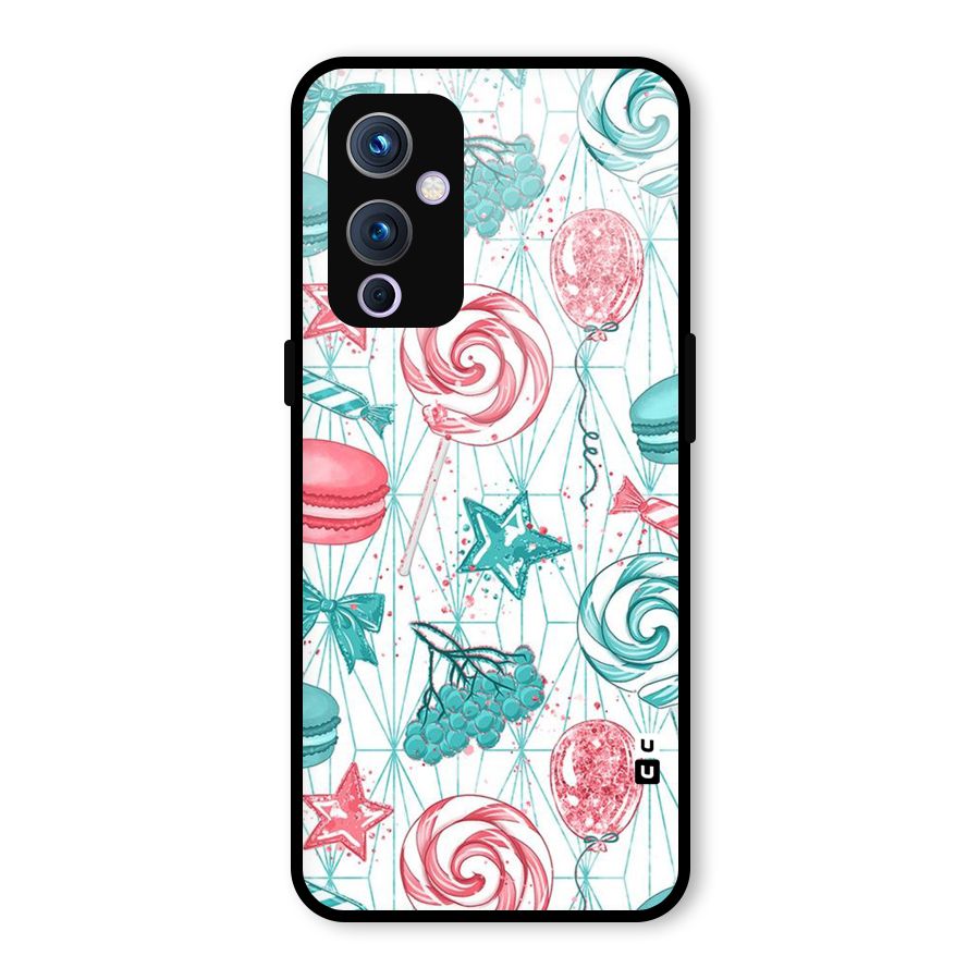 Candies And Macroons Glass Back Case for OnePlus 9