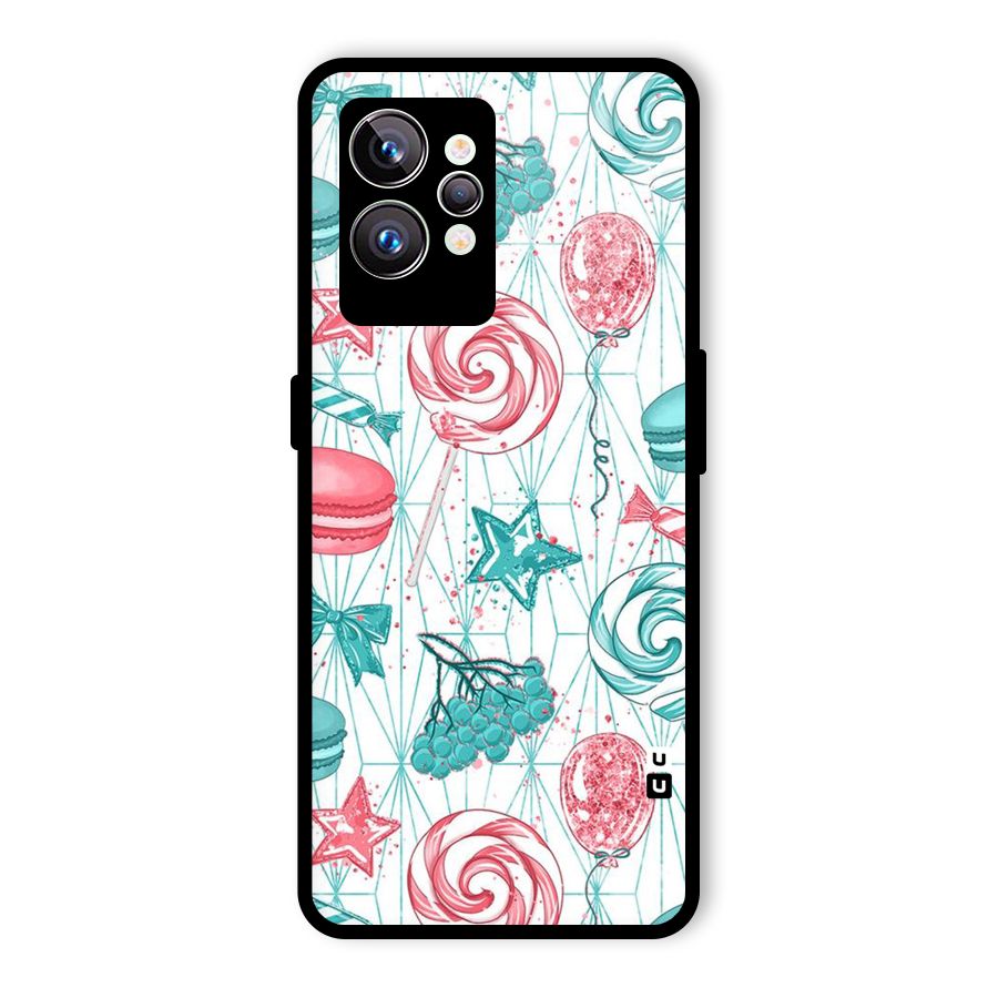 Candies And Macroons Glass Back Case for Realme GT2 Pro