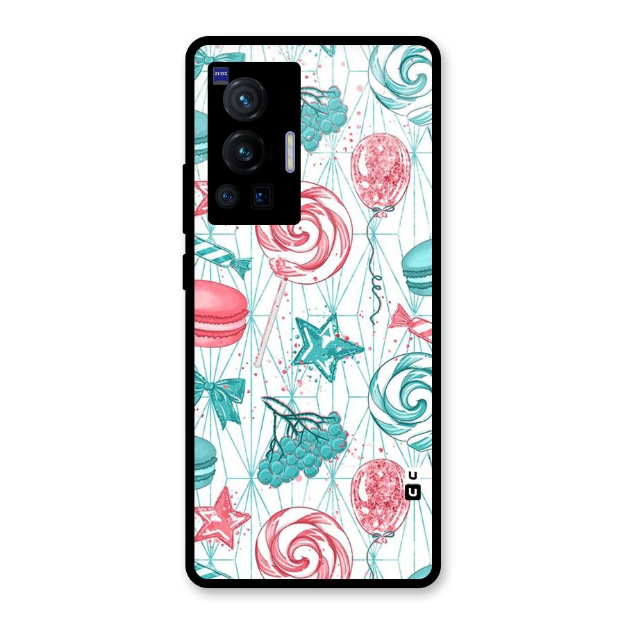 Candies And Macroons Glass Back Case for Vivo X70 Pro
