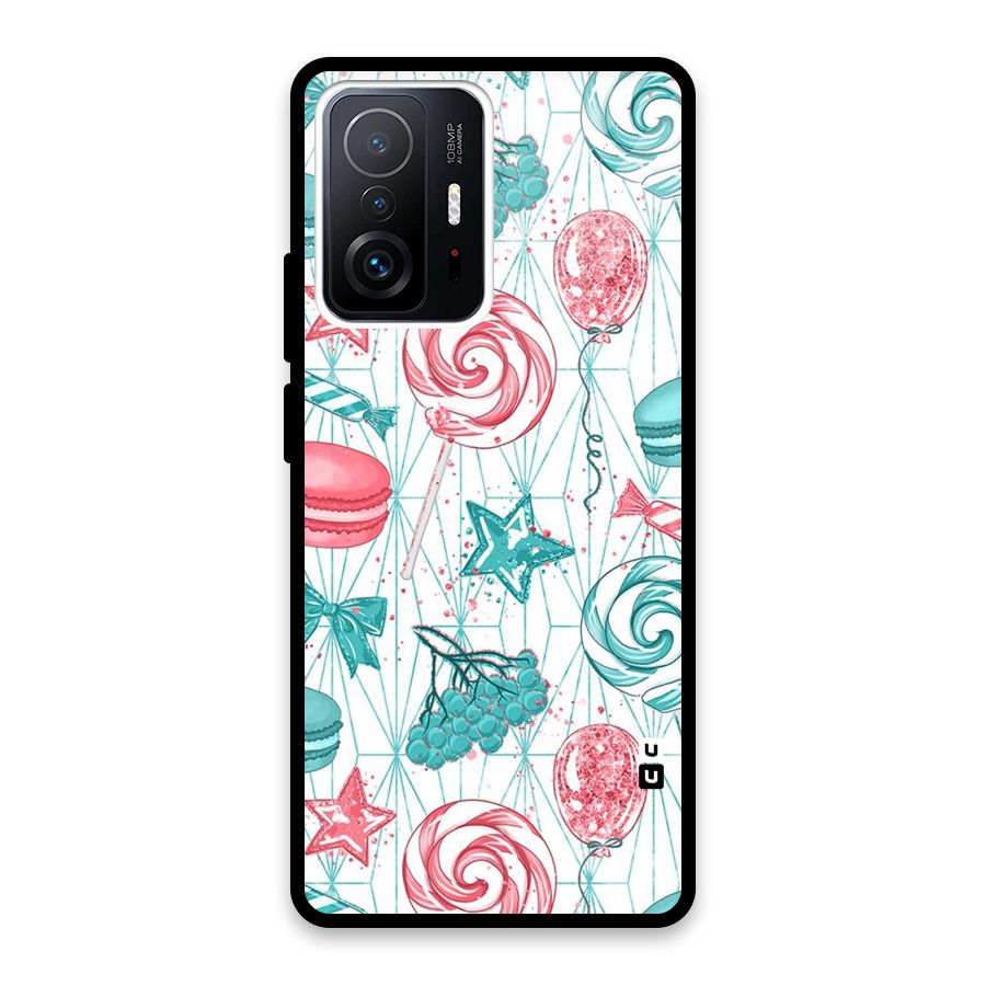 Candies And Macroons Glass Back Case for Xiaomi 11T Pro