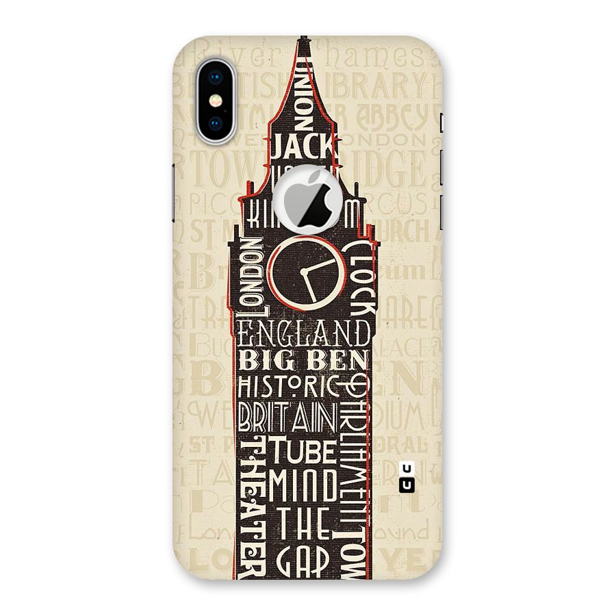 Cap City Design Back Case for iPhone X Logo Cut