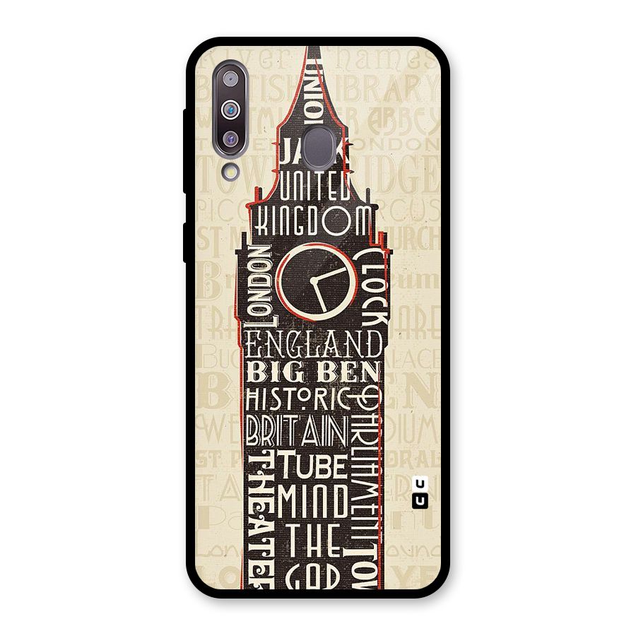Cap City Design Glass Back Case for Galaxy M30