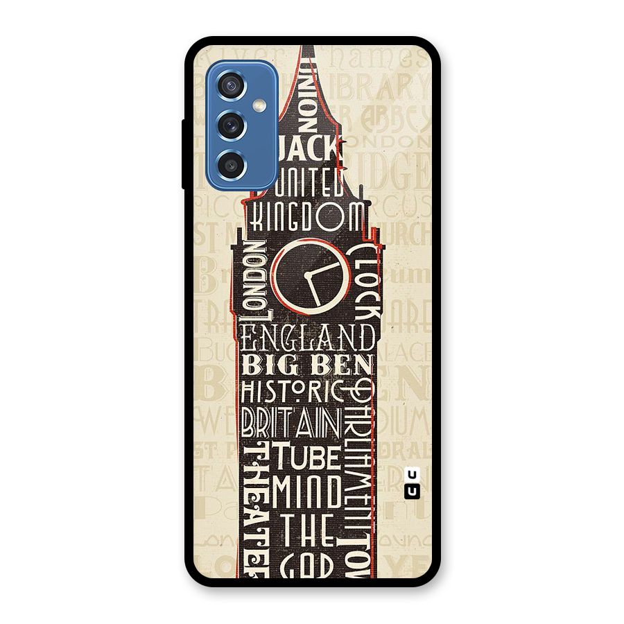 Cap City Design Glass Back Case for Galaxy M52 5G