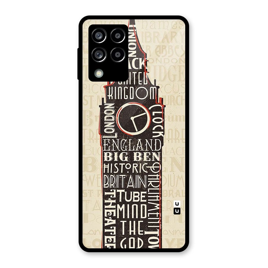 Cap City Design Glass Back Case for Galaxy M53 5G