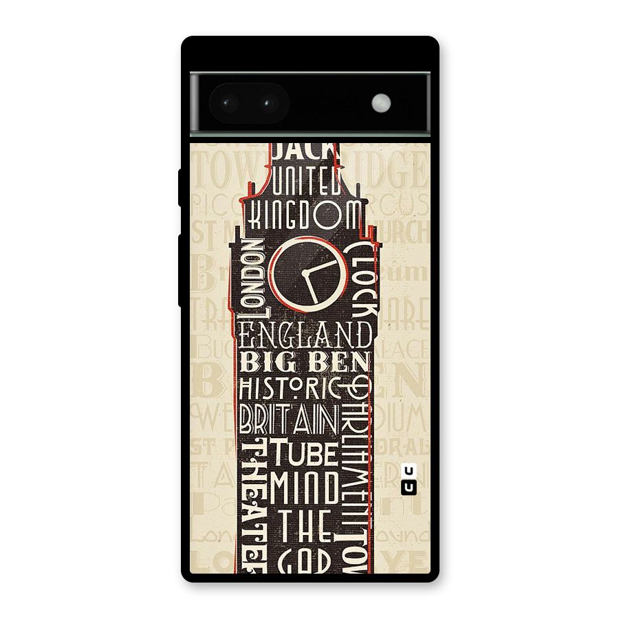 Cap City Design Glass Back Case for Google Pixel 6a