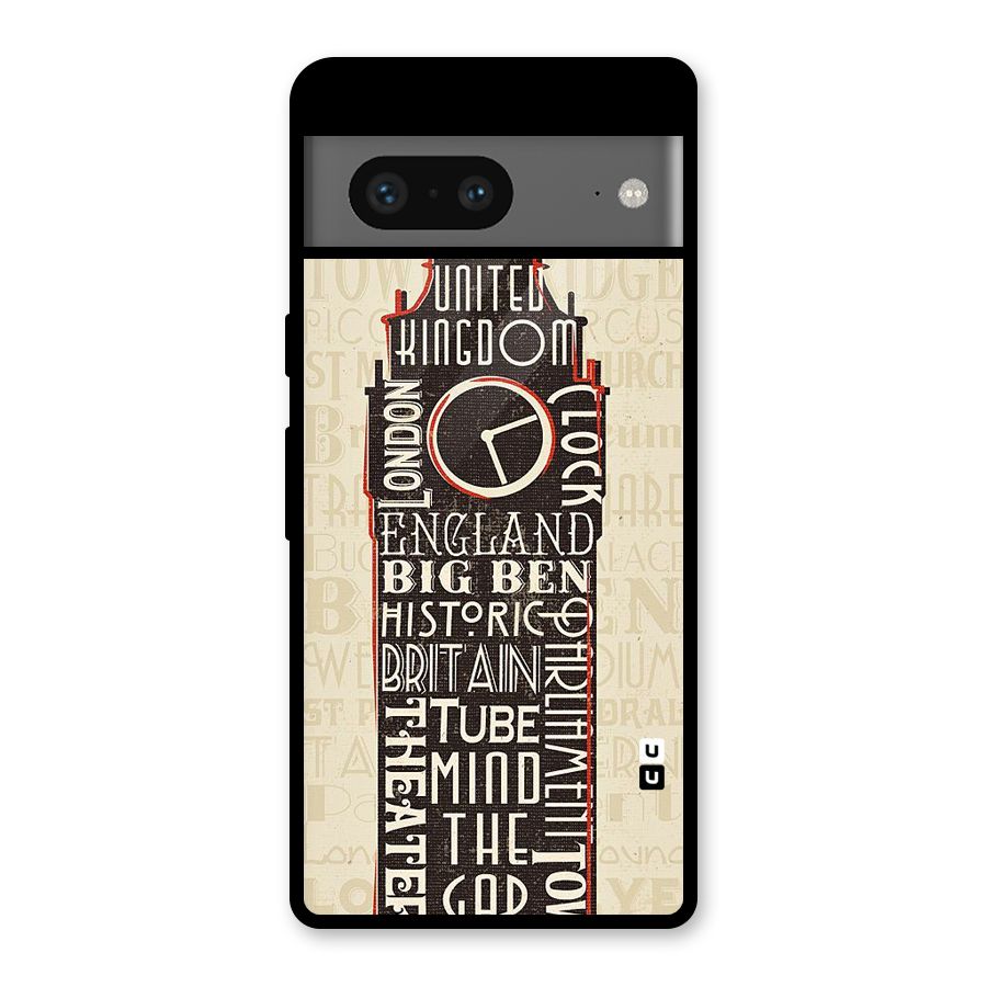 Cap City Design Glass Back Case for Google Pixel 7