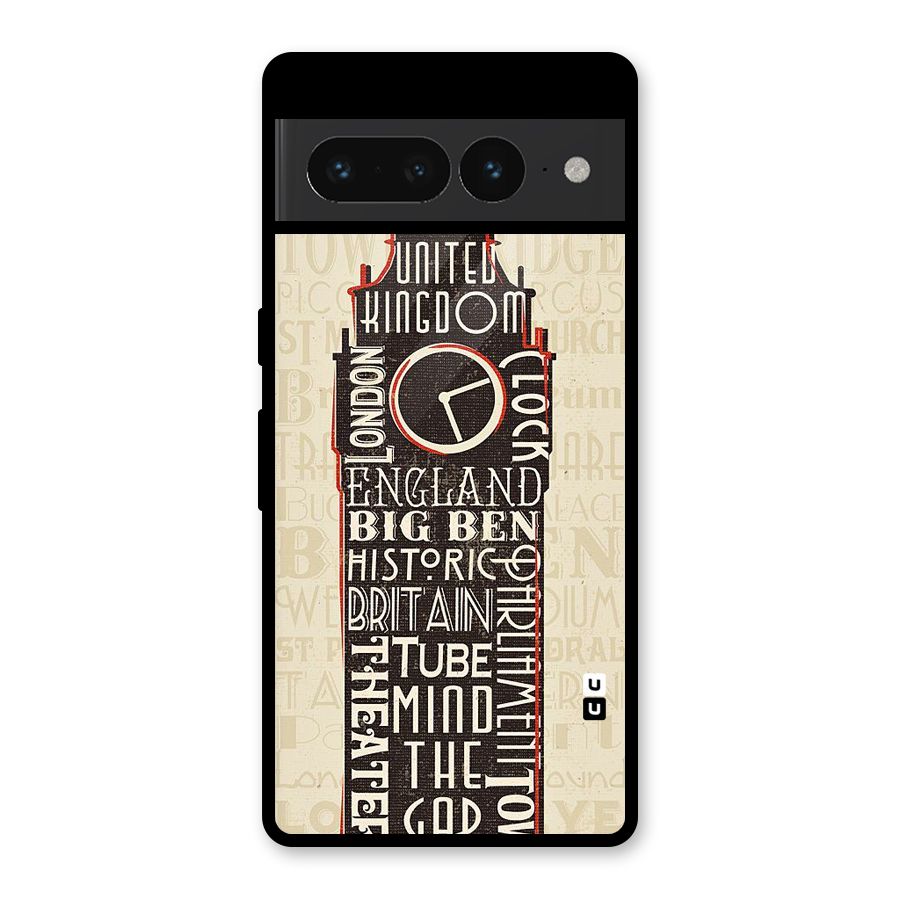 Cap City Design Glass Back Case for Google Pixel 7 Pro
