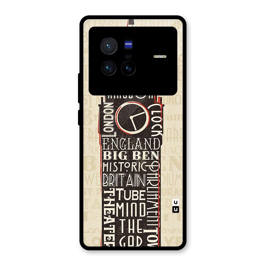 Cap City Design Glass Back Case for Vivo X80
