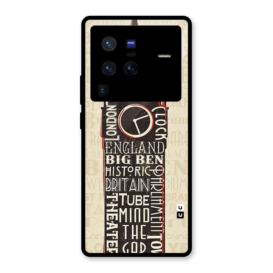 Cap City Design Glass Back Case for Vivo X80 Pro
