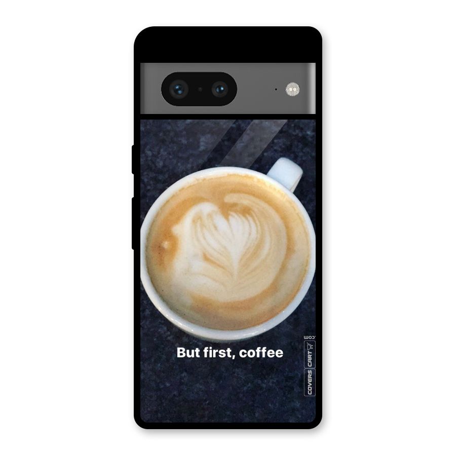 Cappuccino Coffee Glass Back Case for Google Pixel 7