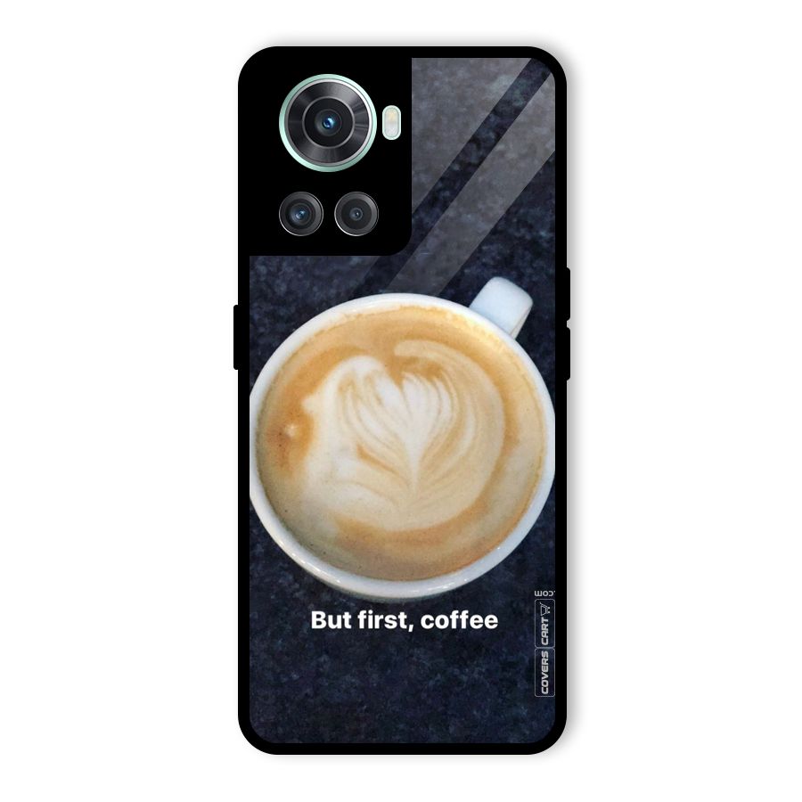 Cappuccino Coffee Glass Back Case for OnePlus 10R