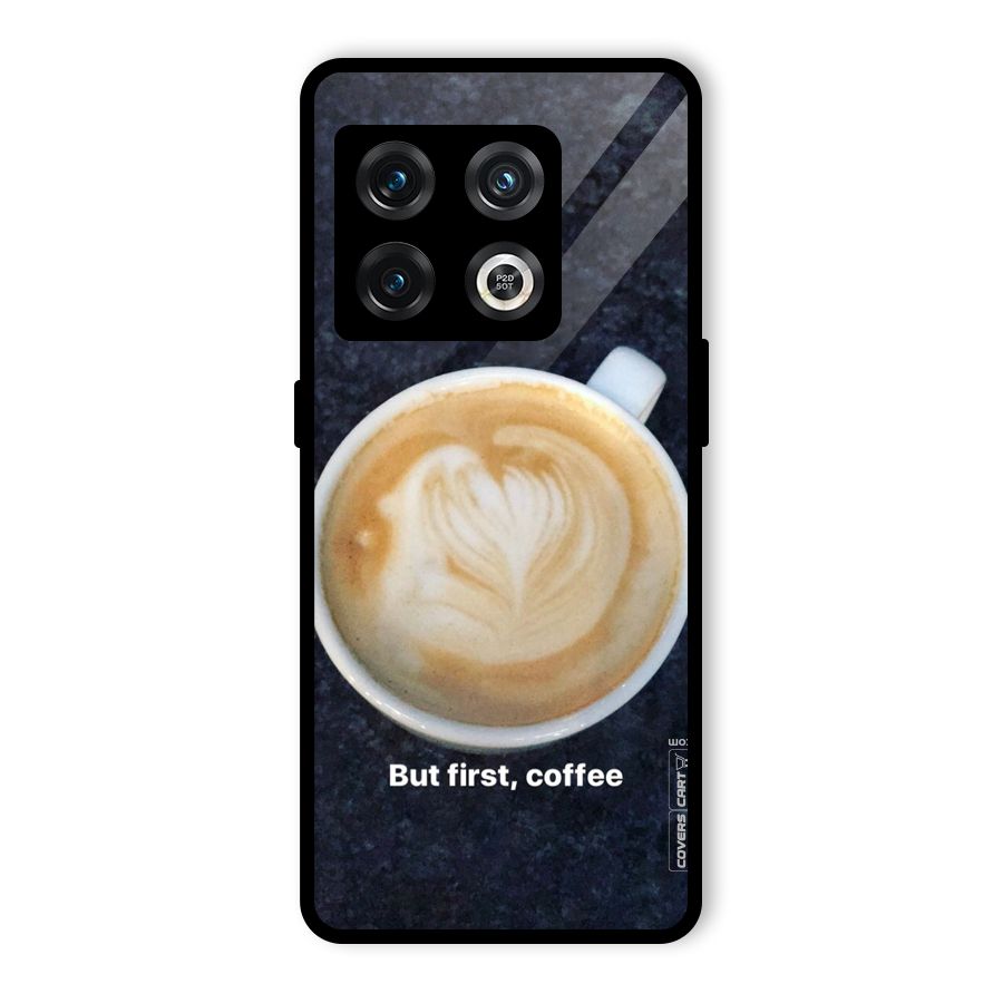 Cappuccino Coffee Glass Back Case for OnePlus 10 Pro 5G