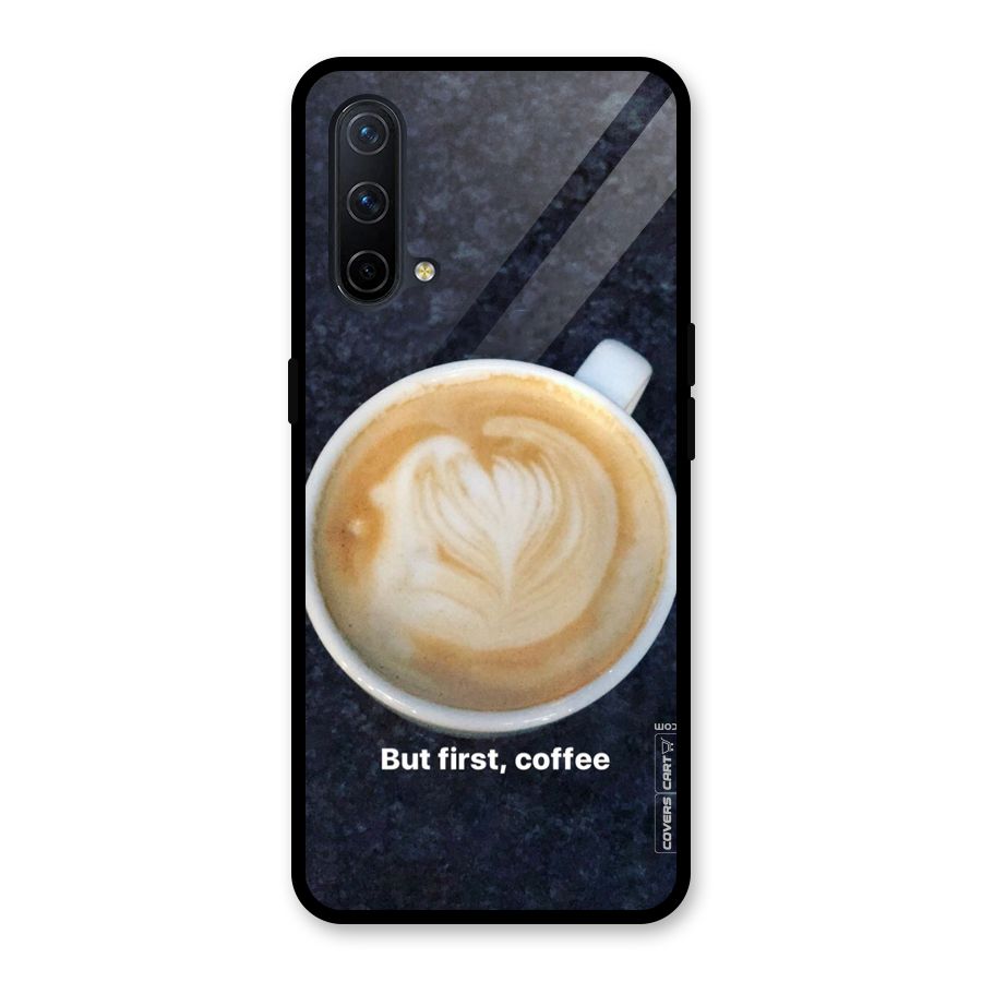 Cappuccino Coffee Glass Back Case for OnePlus Nord CE 5G