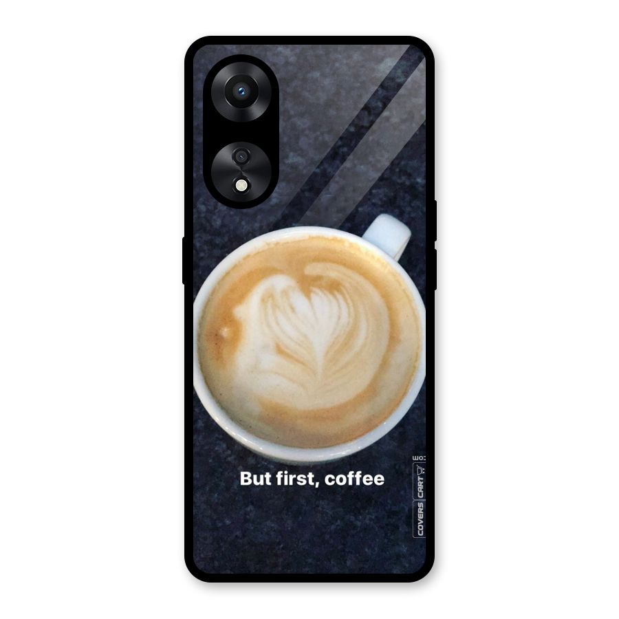Cappuccino Coffee Glass Back Case for Oppo A78