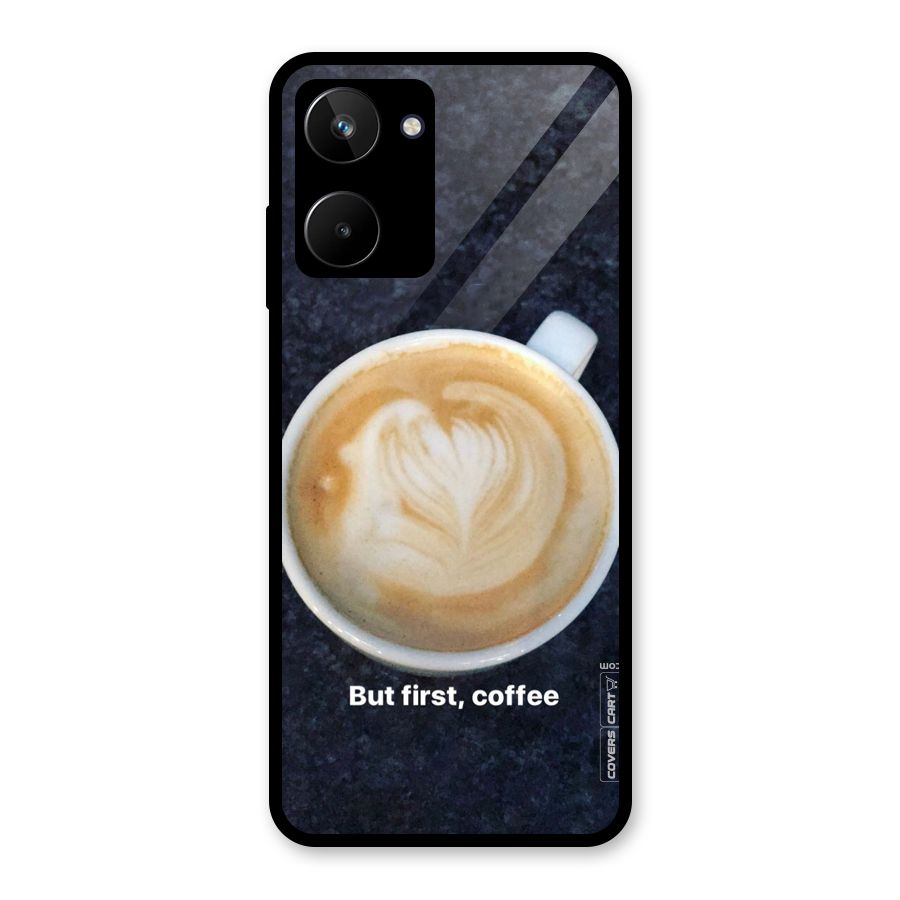 Cappuccino Coffee Glass Back Case for Realme 10