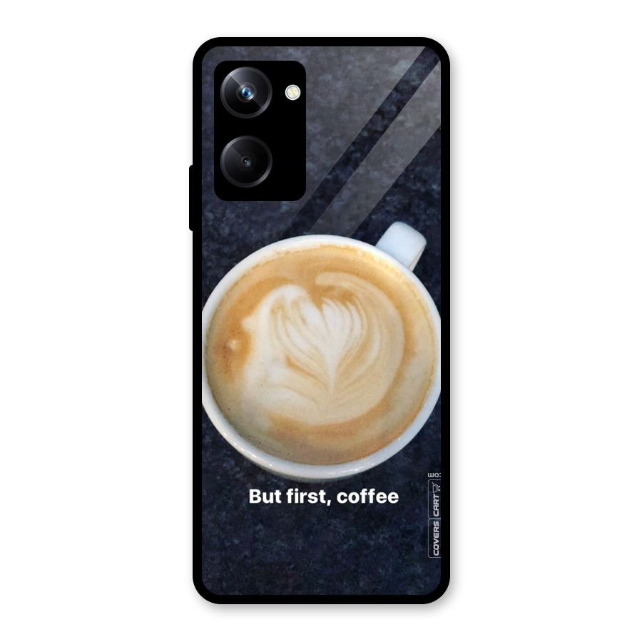 Cappuccino Coffee Glass Back Case for Realme 10 Pro