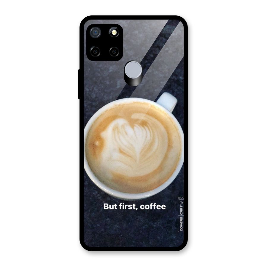 Cappuccino Coffee Glass Back Case for Realme Narzo 20