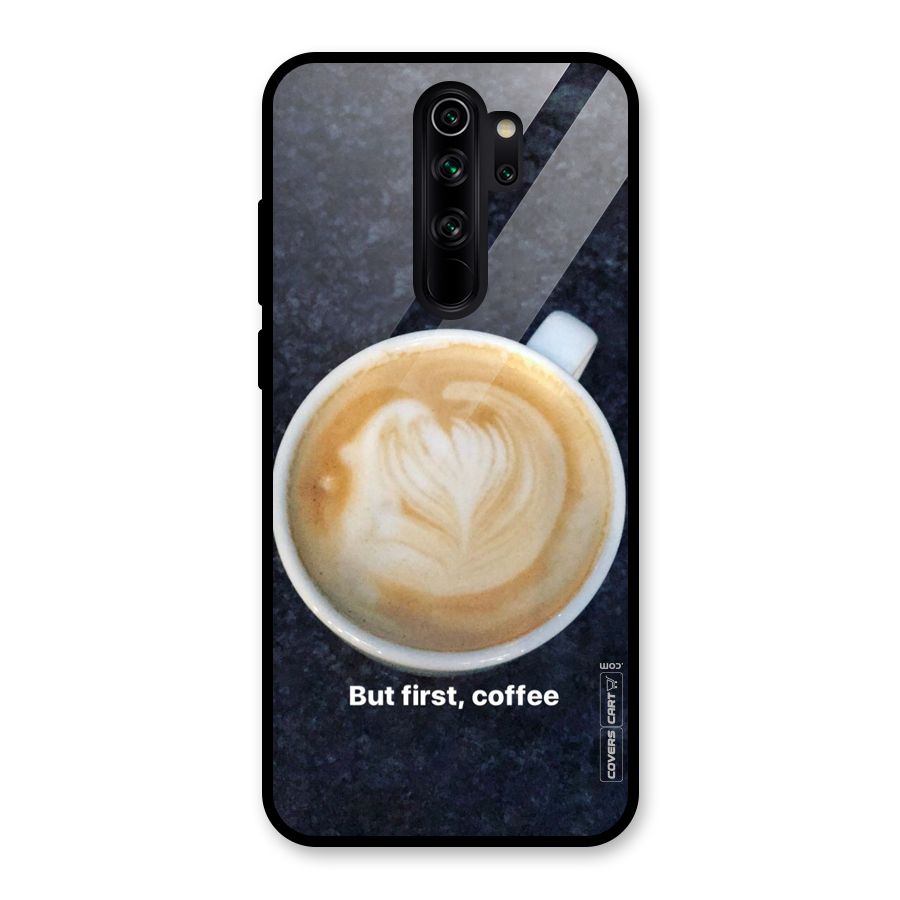 Cappuccino Coffee Glass Back Case for Redmi Note 8 Pro