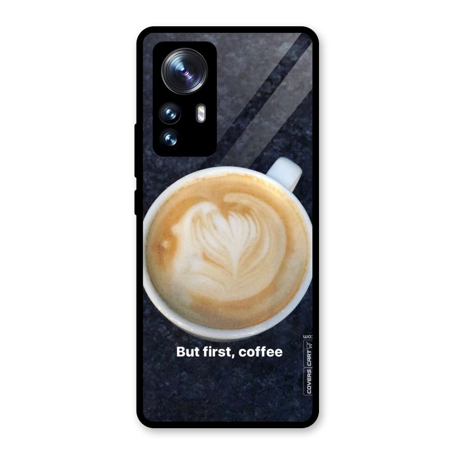 Cappuccino Coffee Glass Back Case for Xiaomi 12 Pro